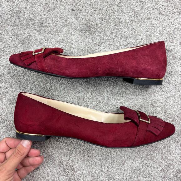 Beautiful Jones New York Suede Maroon Steff Loafer size 9 - Picture 3 of 7